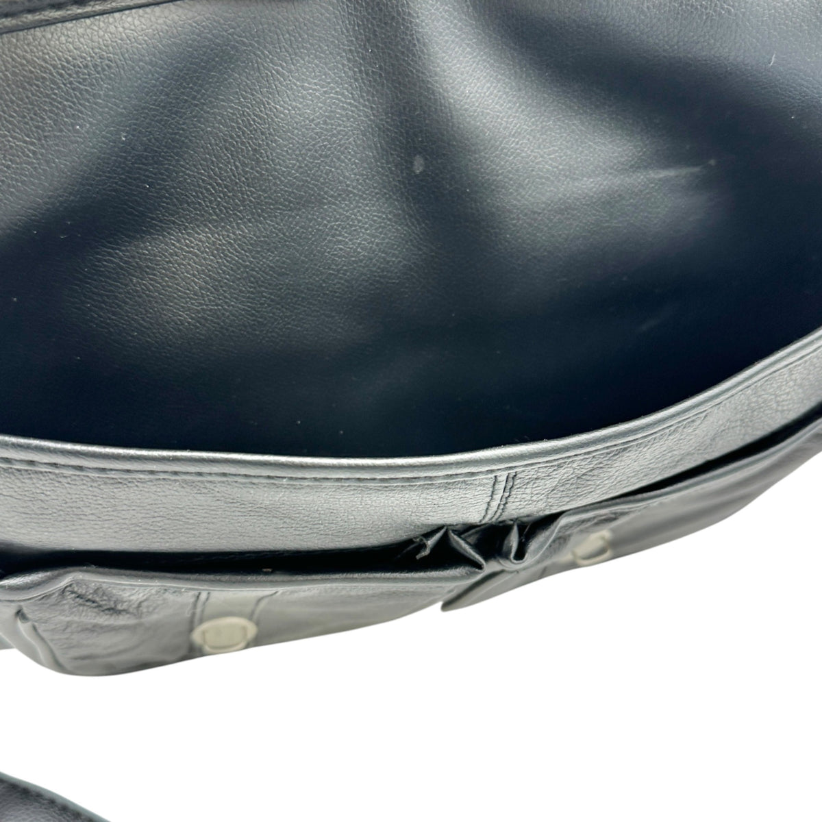 Genuine Leather Mens Messenger Bag Briefcase Attache Black Adj Shoulder Strap