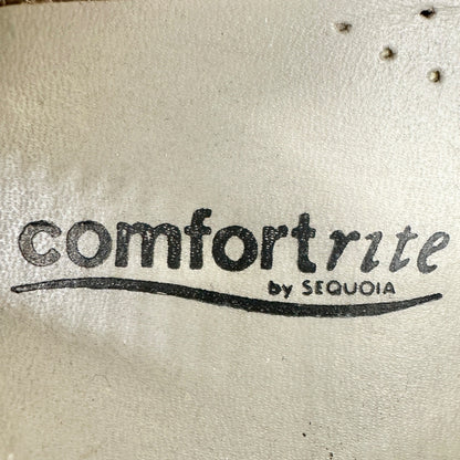 Comfortrite Shoes Womens 8.5N Black Lace Up 2 inch Block Heel