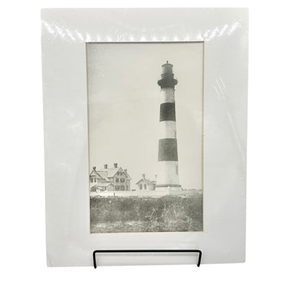 Morris Island Lighthouse Historic Print Steele Studio 14x11 Charleston SC B&W