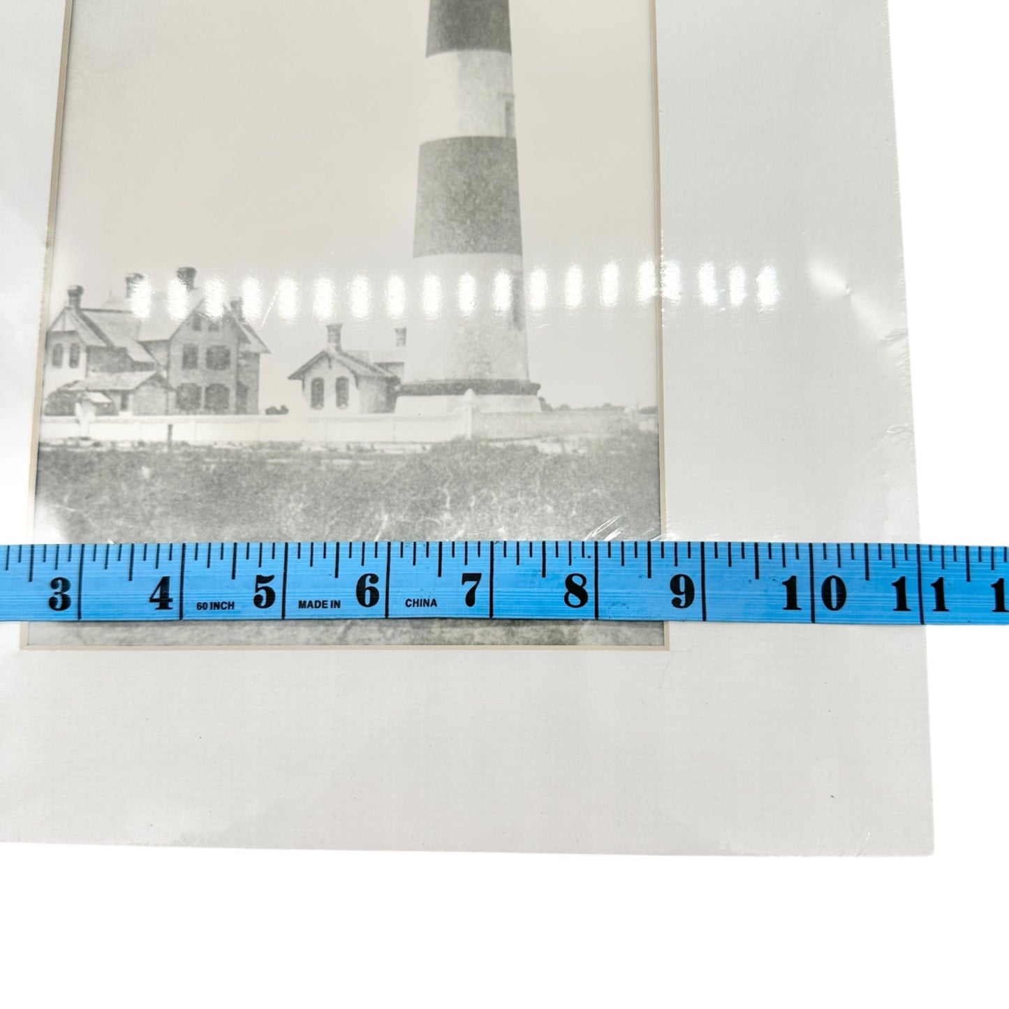Morris Island Lighthouse Historic Print Steele Studio 14x11 Charleston SC B&W