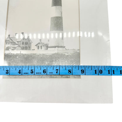 Morris Island Lighthouse Historic Print Steele Studio 14x11 Charleston SC B&W