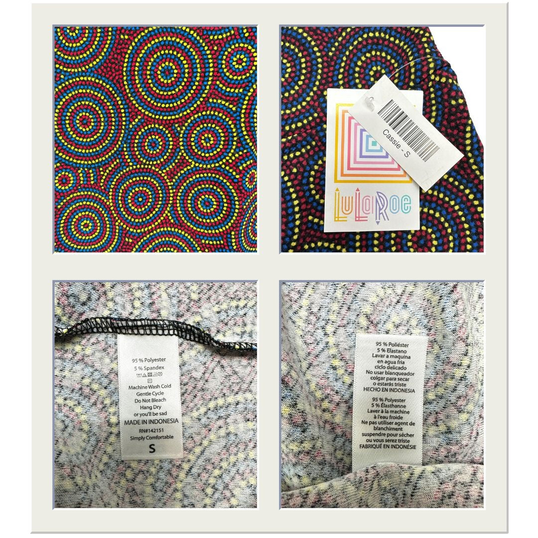 LuLaRoe Cassie Bundle of 2 Womens S Skirts Pencil Multicolor NWT