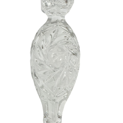 Set of 2 Vintage Taper Crystal Candle Holders 6.5 inch EUC