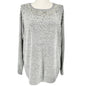 Torrid 2 Sweater Super Soft Plush Gray w Pearl Silver Bead Embellishments 18/20