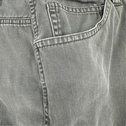 Basic Editions Pants Womens 22W Stone Gray Cotton Casual Relaxed Fit