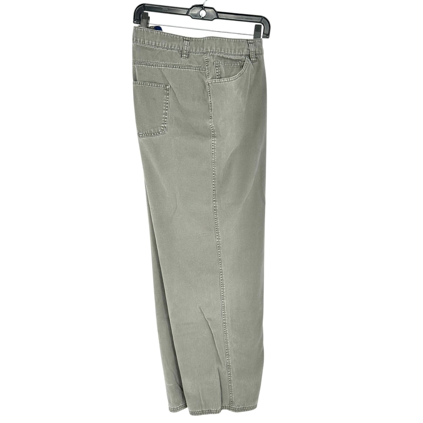 Basic Editions Pants Womens 22W Stone Gray Cotton Casual Relaxed Fit