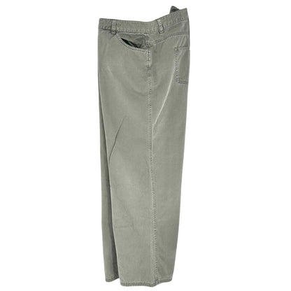 Basic Editions Pants Womens 22W Stone Gray Cotton Casual Relaxed Fit