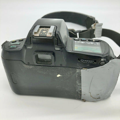 Nikon N70 35mm Film Camera Without Lens Works Duct Tape Holding Film Cover Close