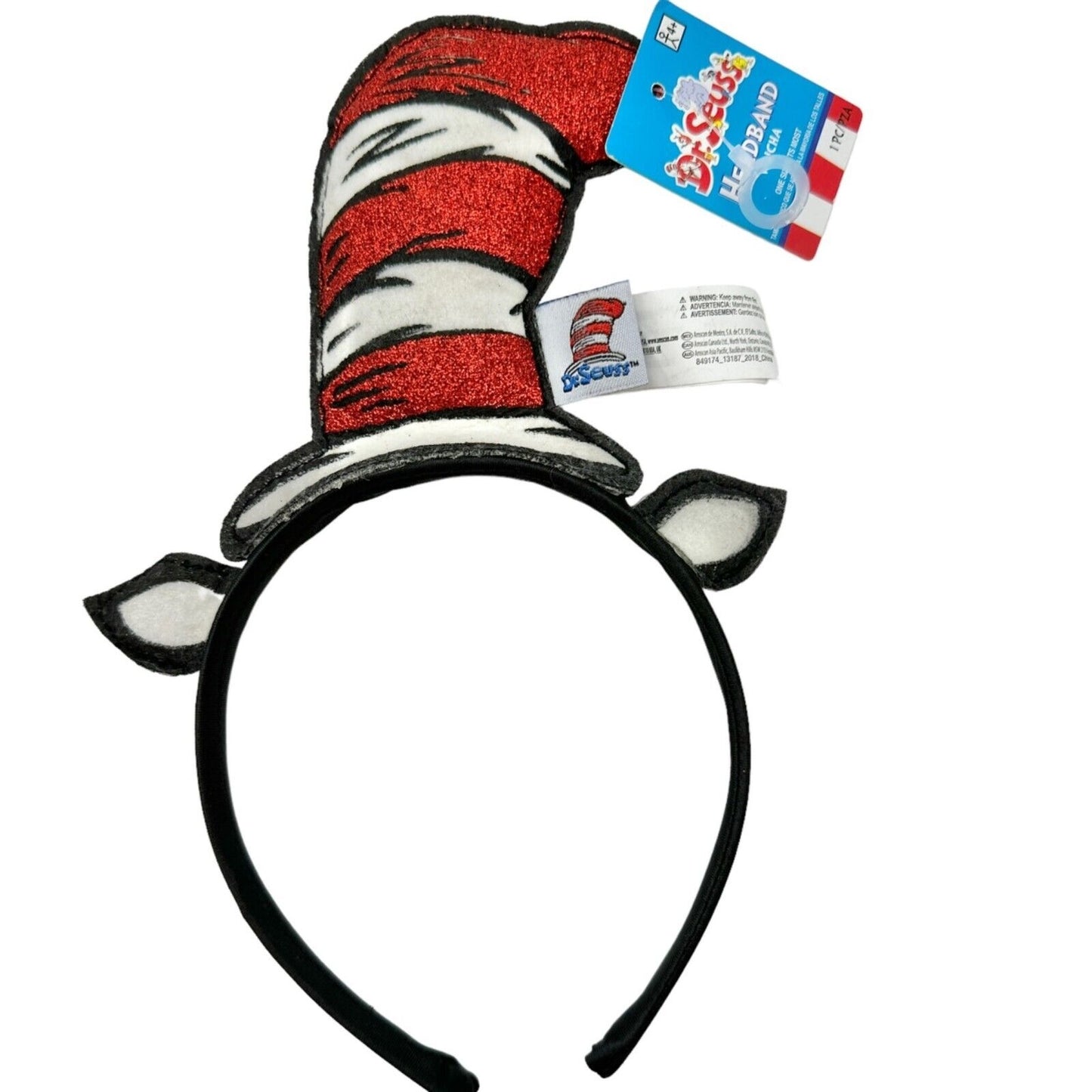 Dr. Seuss Headband Deluxe Bow Tie Erasers Age 4+ NEW