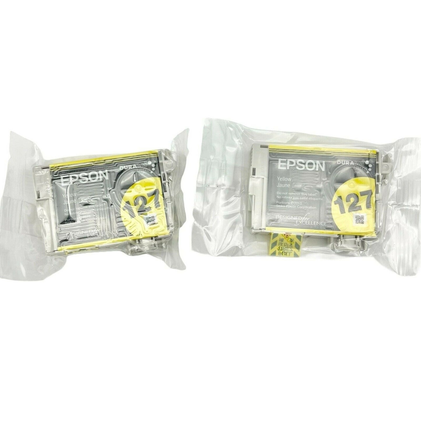 Set of 2 Epson 127 Yellow DuraBrite Ultra Ink NIP