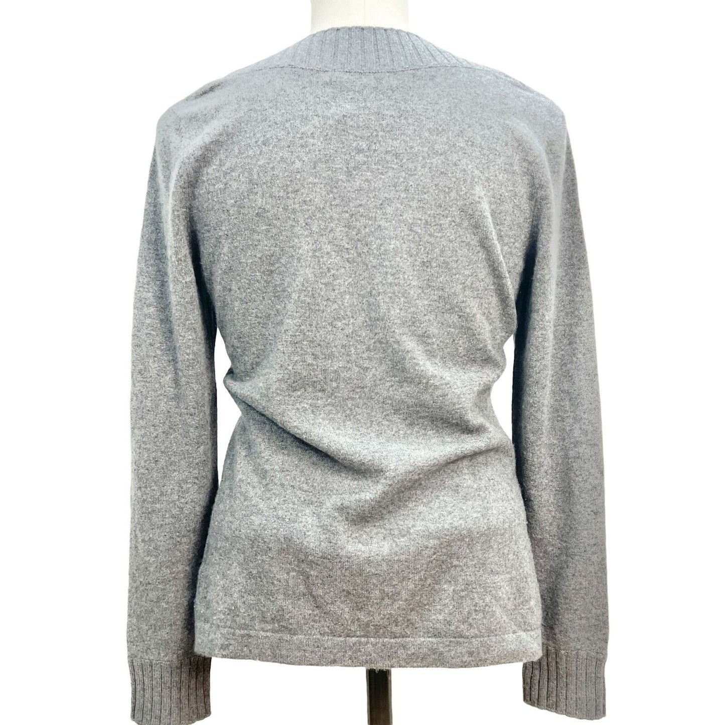 Classiques Entier Cashmere Sweater Womens Small Gray Long Sleeve