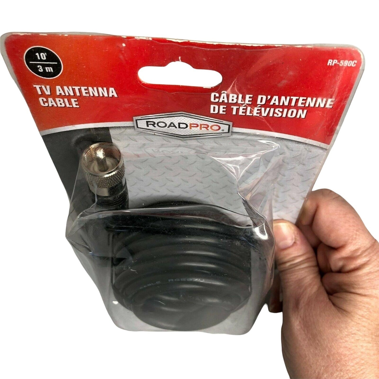 Road Pro 10' TV Antenna Cable RP-590C  NIP