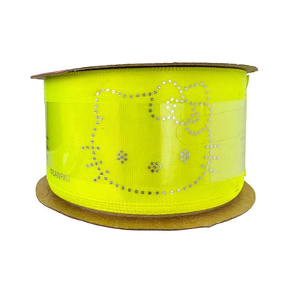 Offray Lot of 10 Spools Ribbon 1.5 inch x 9 feet Yellow Hello Kitty New
