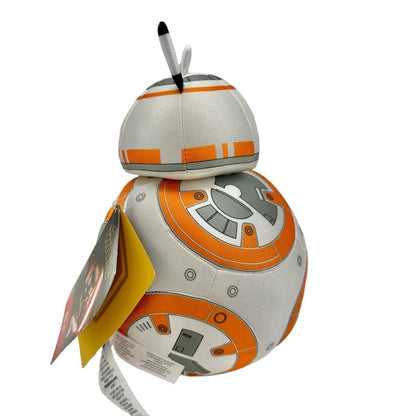 Star Wars BB-8 Stuffed Plush Disney LucasFilms NWT 10in White Orange Silver