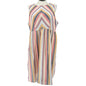 True Craft Dress 2X Multicolor Chevron Stripe Sleeveless w Pockets Cotton Lined