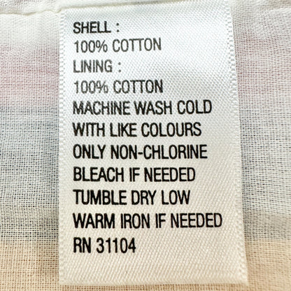 True Craft Dress 2X Multicolor Chevron Stripe Sleeveless w Pockets Cotton Lined