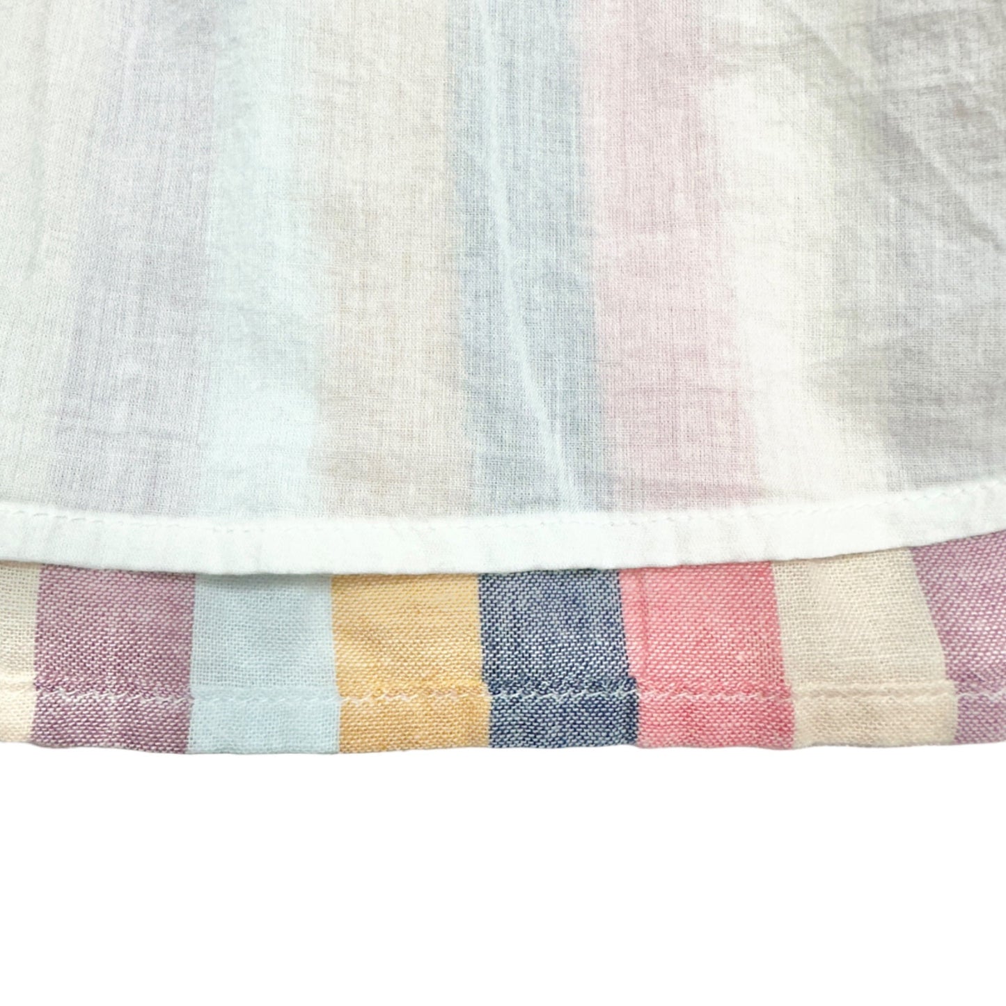 True Craft Dress 2X Multicolor Chevron Stripe Sleeveless w Pockets Cotton Lined