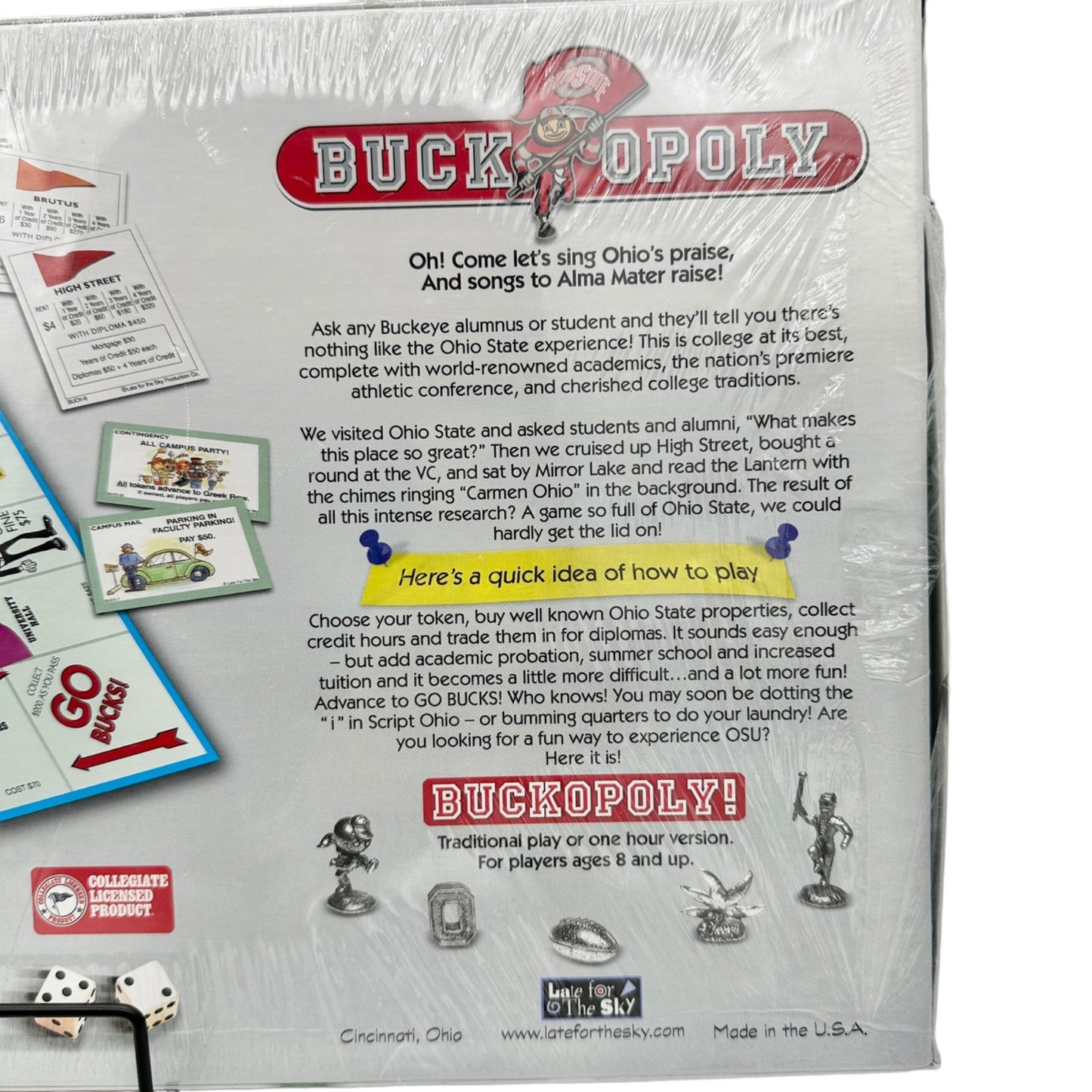 Ohio State Buckopoly Board Game NEW Sealed OSU Buckeyes