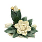 Capodimonte Porcelain White Gardenia Floral Figurine Made In Italy 8x7x5 inches