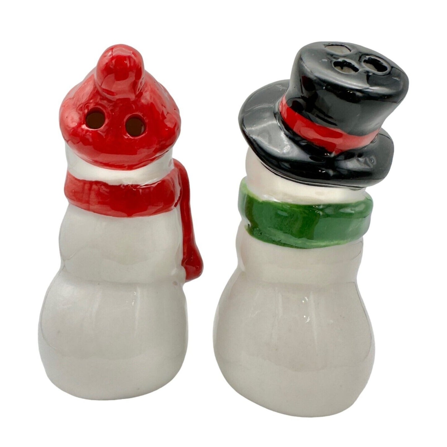 Salt Pepper Shaker Set Christmas Snowmen NWT