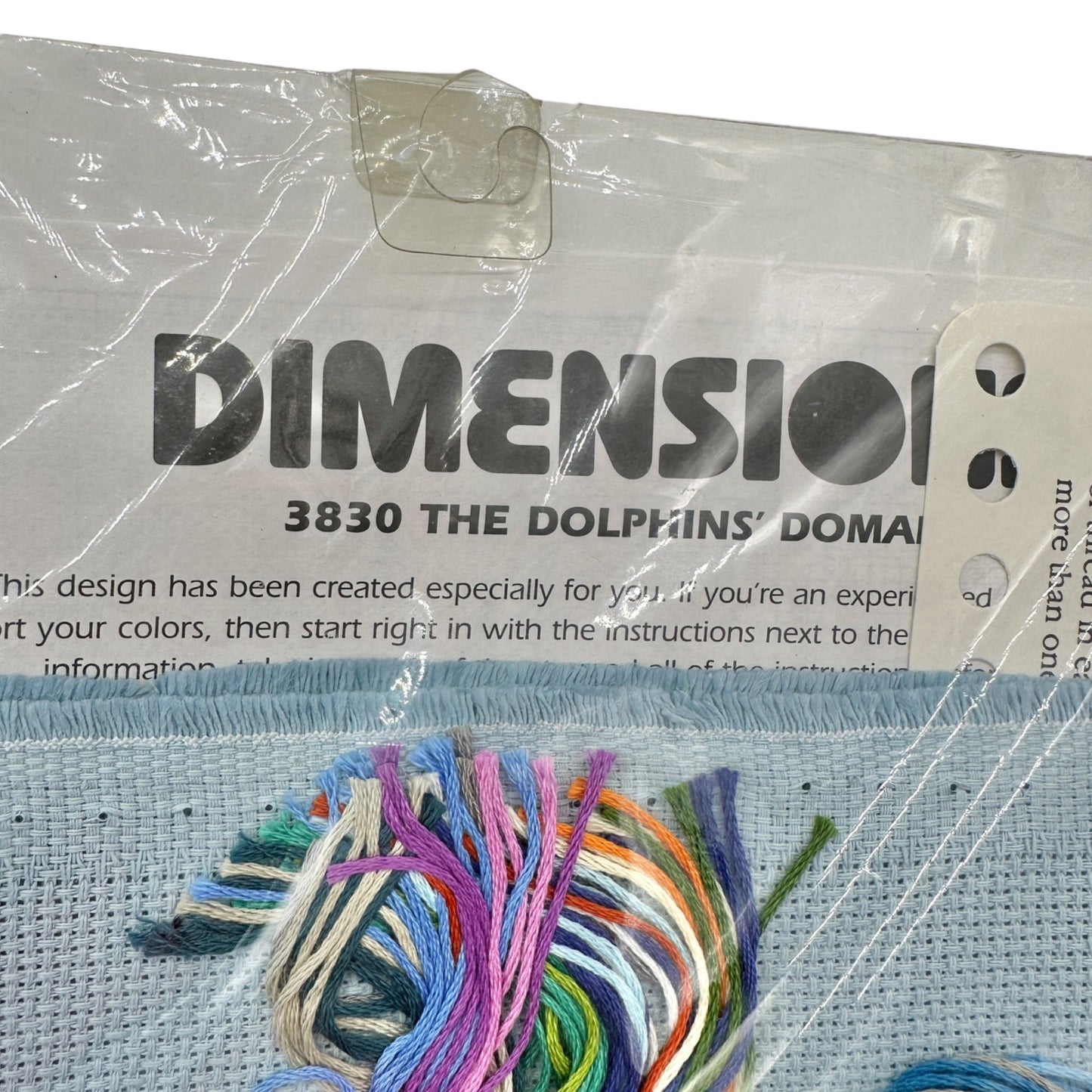 Dimensions Counted Cross Stitch Kit 3830 THE DOLPHINS DOMAIN Complete NIP