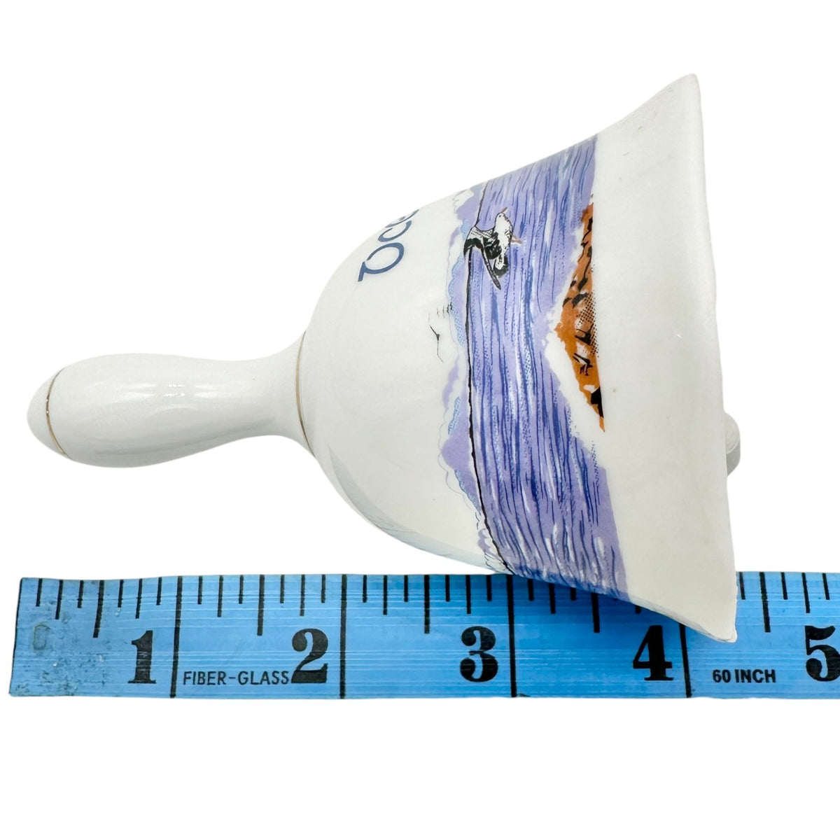 Ocean City Maryland Souvenir Ceramic Bell with Seagull Lighthouse Design 4.5"