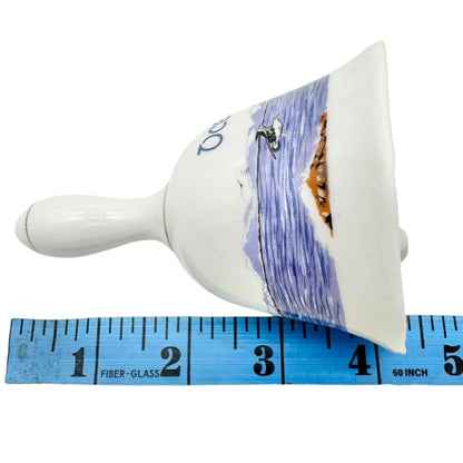 Ocean City Maryland Souvenir Ceramic Bell with Seagull Lighthouse Design 4.5"