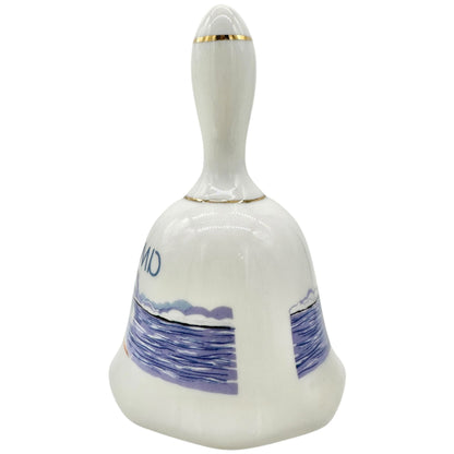 Ocean City Maryland Souvenir Ceramic Bell with Seagull Lighthouse Design 4.5"