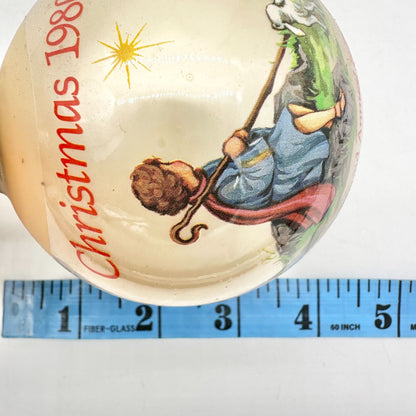 Hummelwerk Christmas 1980 Ornament 2nd Edition in Original Box HandPainted Glass