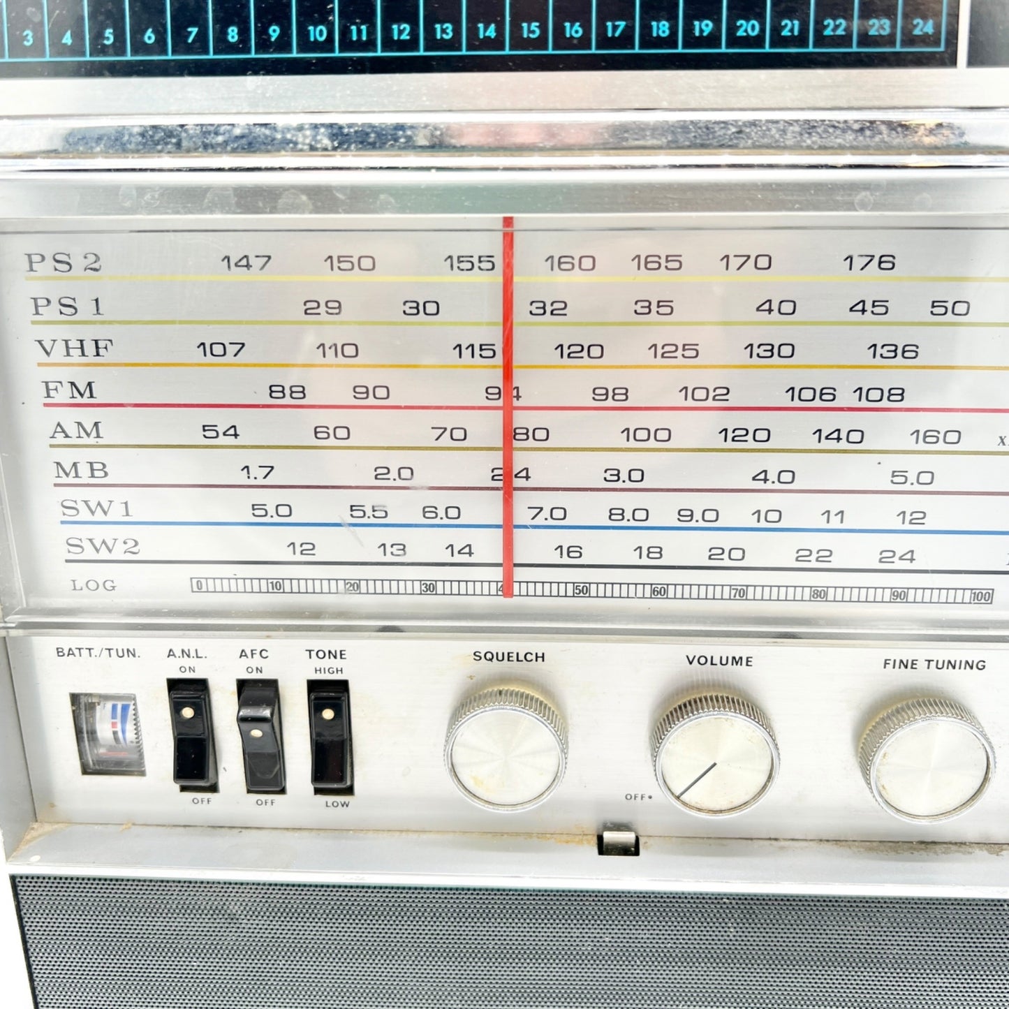 Vtg Aircastle Solid State 8 Band Receiver Model 162F1 World Radio w Antennas