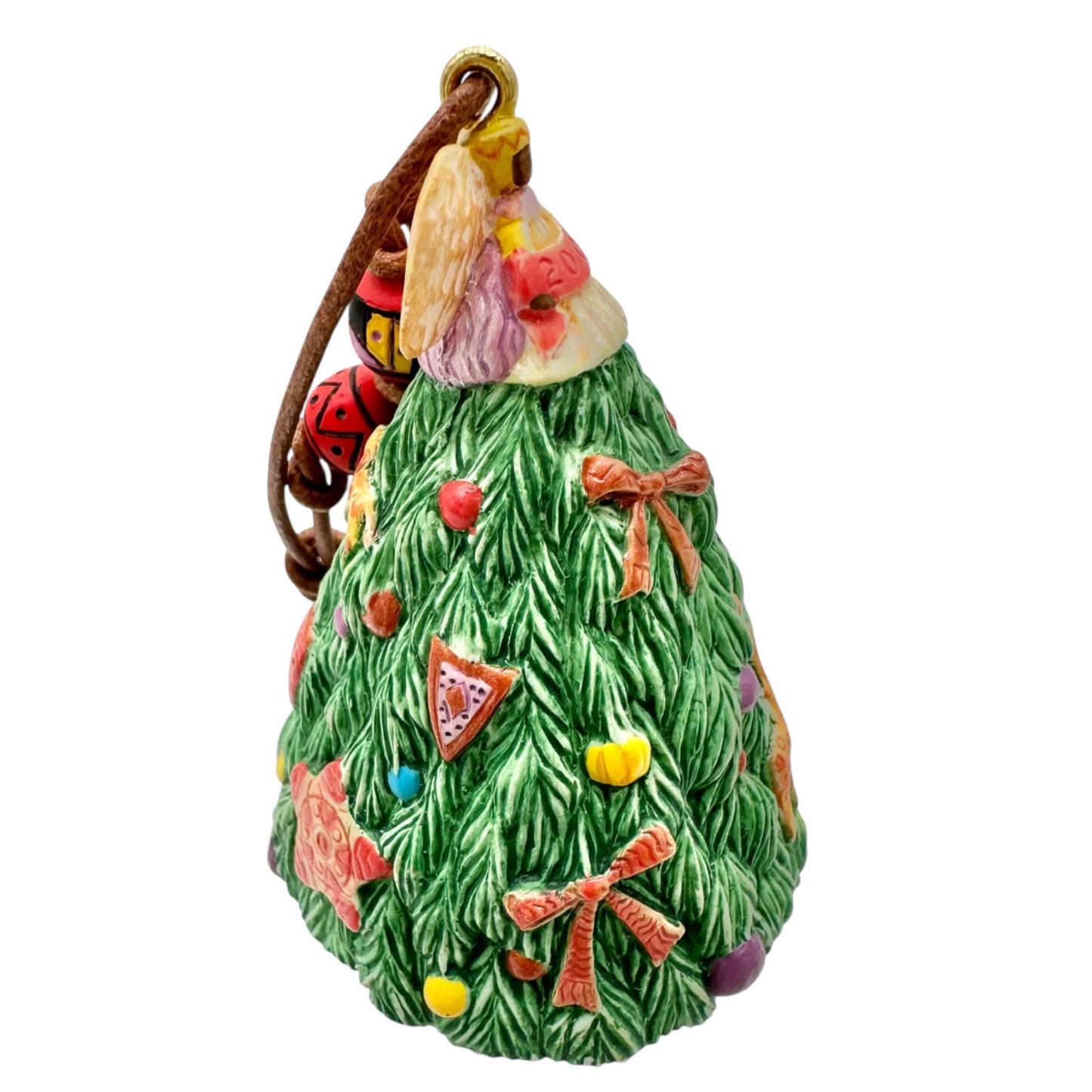 Vtg 2000 Hallmark Keepsake Ornament Angel Blessed Tree Beaded Leather Strap