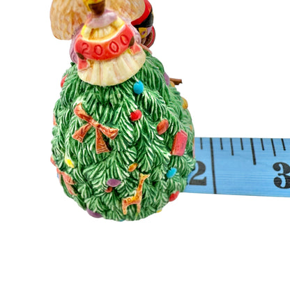 Vtg 2000 Hallmark Keepsake Ornament Angel Blessed Tree Beaded Leather Strap