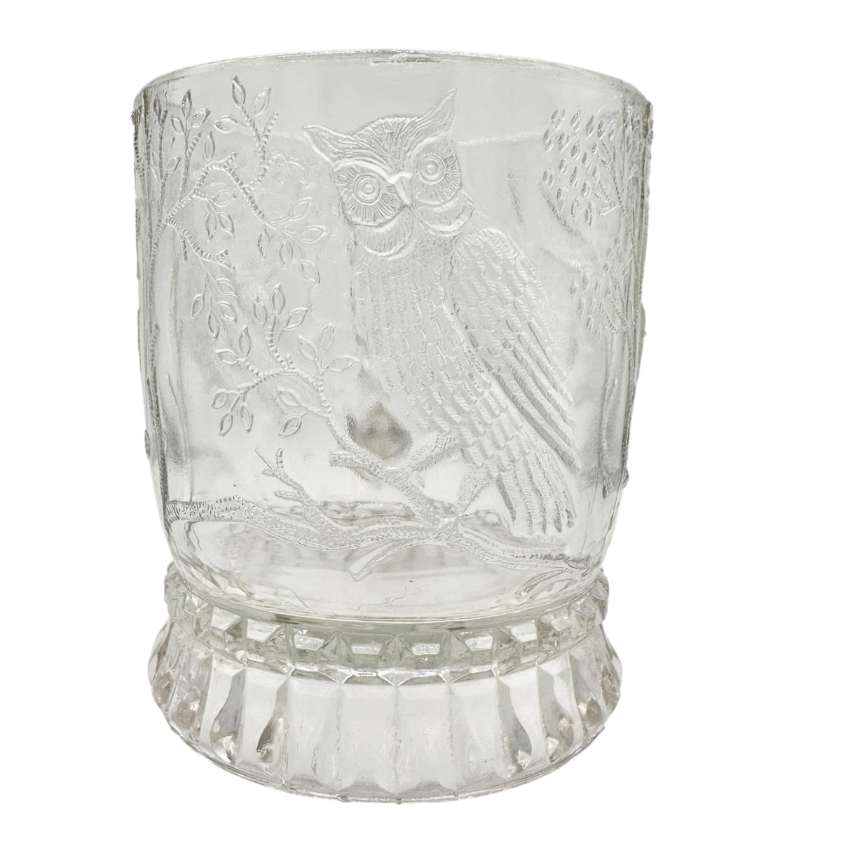 Bird and Branch Mug Childs Tableware Clear EAPG Bryce US Glass Co Vintage 4"H