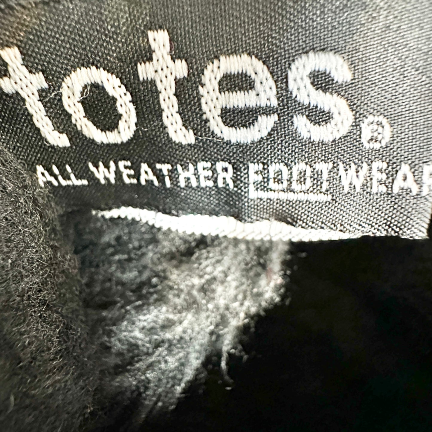 Totes All Weather Footwear Boots Size 11 Black Zip Up Faux Fur Lined