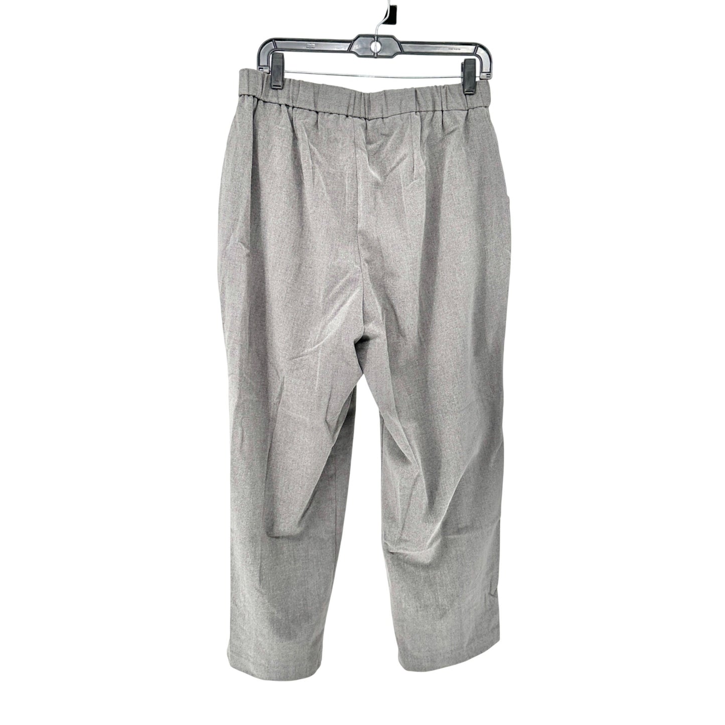 Womens Stretch Pants 16WS Gray Wide Leg Polyester Rayon Blend Croft & Barrow