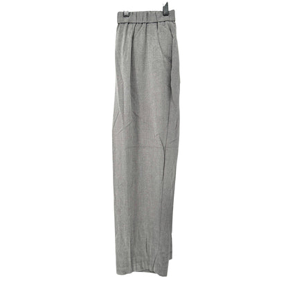 Womens Stretch Pants 16WS Gray Wide Leg Polyester Rayon Blend Croft & Barrow
