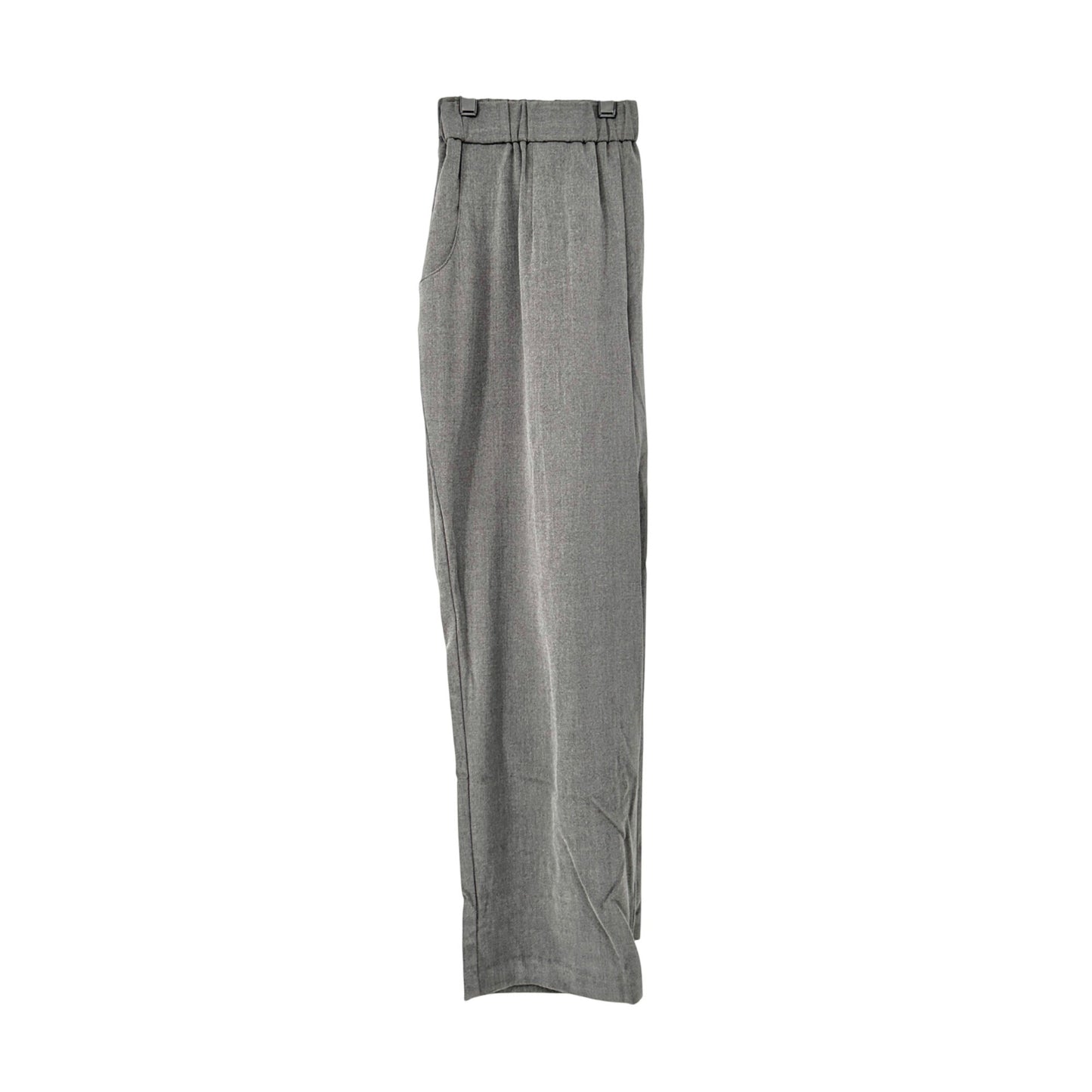 Womens Stretch Pants 16WS Gray Wide Leg Polyester Rayon Blend Croft & Barrow