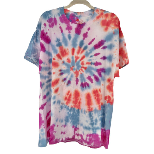 Hanes Tie-Dye T-Shirt XL Unisex Most Comfortable SS Tagless Multicolor Swirl