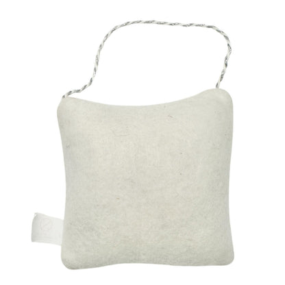 Ornament Pillow with Snowflake 4 inch White