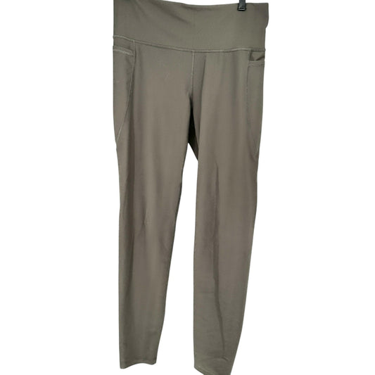 Old Navy Active Powersoft High-Rise Capris Pocket Leggings XL Tall Olive Green