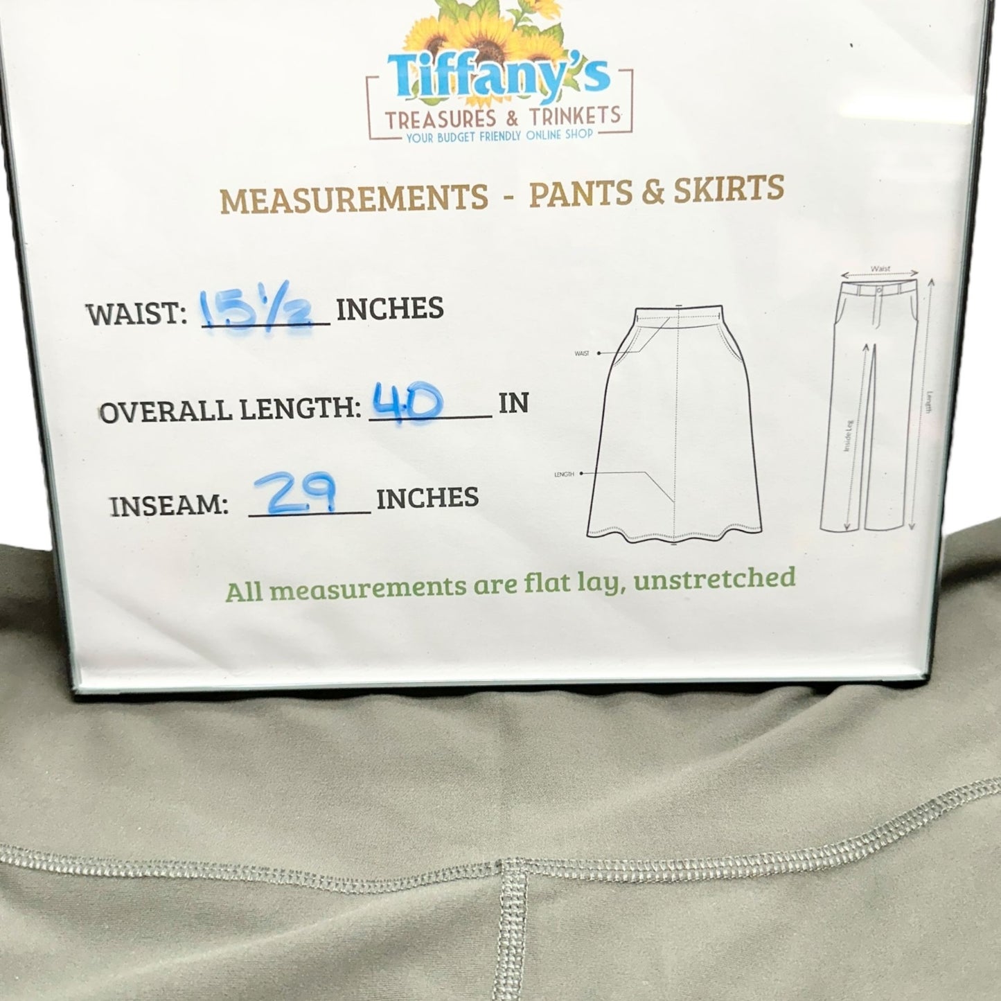 Old Navy Active Powersoft High-Rise Capris Pocket Leggings XL Tall Olive Green