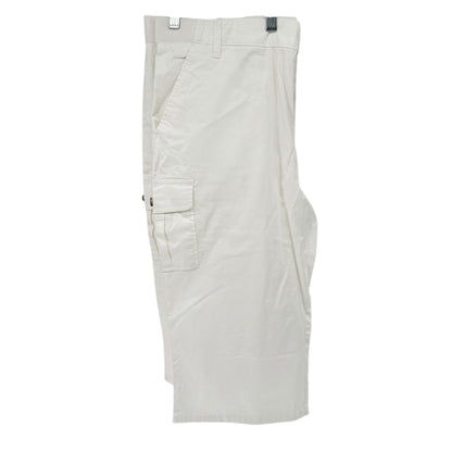 Lee Flex-To-Go Skimmer Capri Pants Womens 18M White Mid Rise Cargo Pockets
