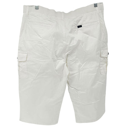 Lee Flex-To-Go Skimmer Capri Pants Womens 18M White Mid Rise Cargo Pockets