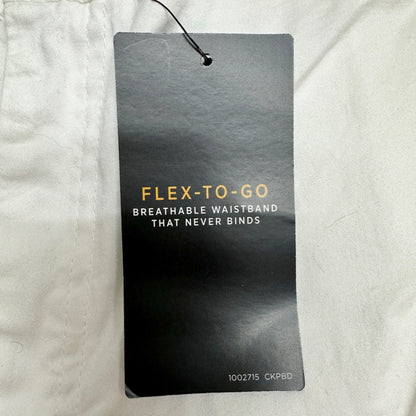 Lee Flex-To-Go Skimmer Capri Pants Womens 18M White Mid Rise Cargo Pockets