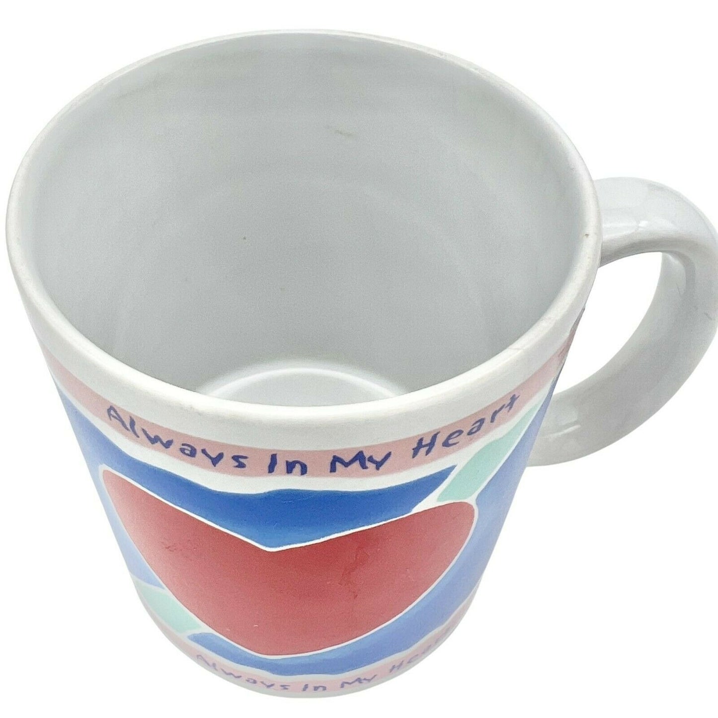 Always in My Heart 6oz White Mug Valentines Lovers Multicolor