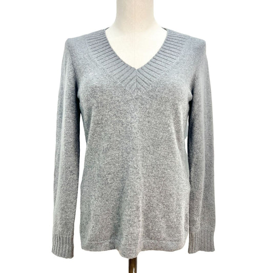 Classiques Entier Cashmere Sweater Womens Small Gray Long Sleeve