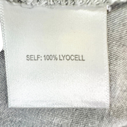 Button Up Shirt Womens 1X Gray Washed Look Lightweight SS by Jane+Delancey