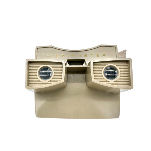 Vintage View-Master Stereoscopic 3D Reel Viewer Retro Cream Colored Device
