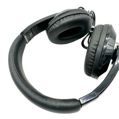 Rockpapa Wired Over Ear Stereo Headphones Black Adjustable Lightweight Design