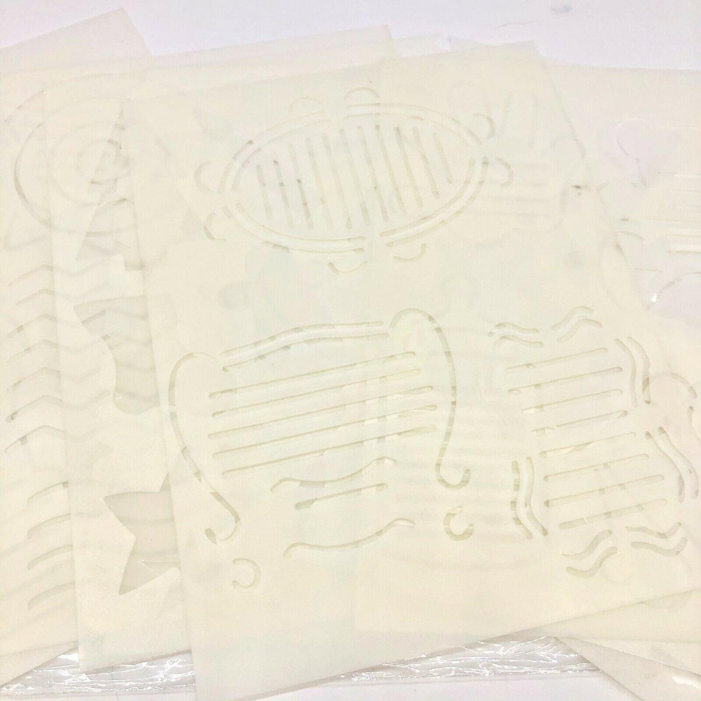 Pkg of 10 Doodling Templates Baby Flower Butterfly Designs Patterns NEW